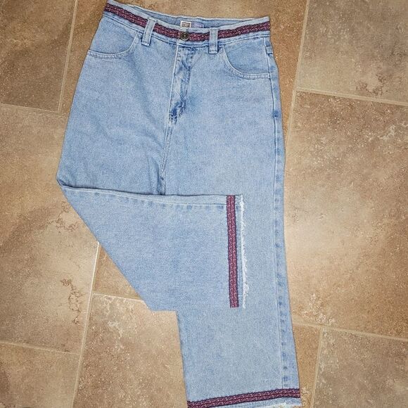 Faded Glory Felicia Floods Denim Capri 100% Cotton - Picture 5 of 9